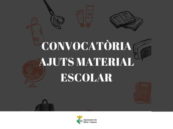 Convocatòria ajuts material escolar Convocatòria ajuts material escolar